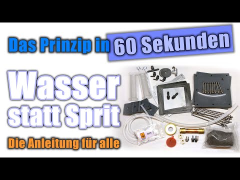 Wasser statt Sprit: HowTo in 60 Sekunden!
