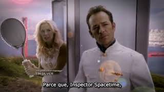 Inspector Spacetime Luke Perry and Jennie Garth