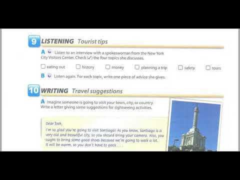Unit 5- Listening; Listening: Tourist Tips