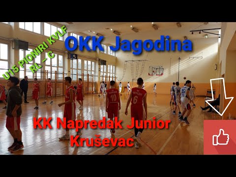 OKK Jagodina-KK Napredak Junior Kruševac 7.kolo U15 PIONIRI KVLF RL – C