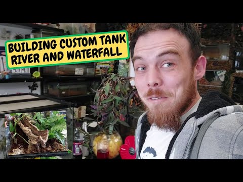 Building Custom Bio Active Tank River And Waterfall (Snake Island Exotics)