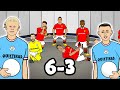 Man City vs Man United:6-3! (Goals Highlights Haaland Foden Hat-Trick)