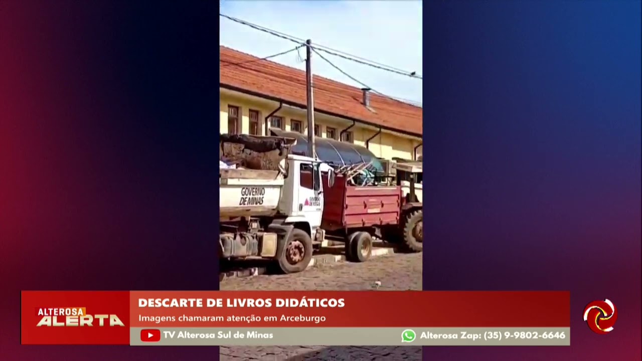 Vídeo mostra descarte de livros em escola de Arceburgo