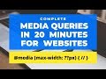 Complete CSS Media Queries Under 20 Minutes In Hindi