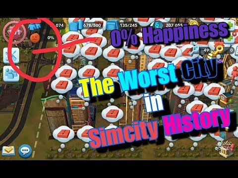 The Worst City in Simcity History 0% Happiness | Simcity Buildit #28