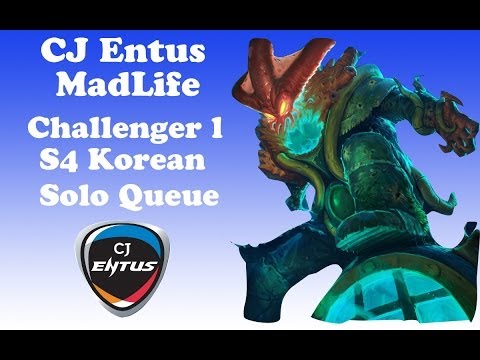 CJ Entus Frost MadLife - Thresh Support (Duo w/ Space) - Korean Challenger Solo Queue