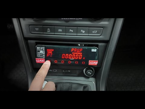 Pauschalpreis eingabe am Hale MCT-07 Taxameter Taxi-Point Hamburg