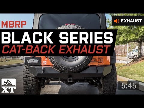 Jeep Wrangler MBRP Black Series Cat-Back Exhaust (2007-2011 JK 4-Door) Sound Clip & Install