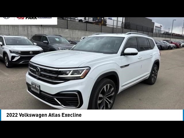 2022 Volkswagen Atlas Execline | Heated Seats | Leather in Cars & Trucks in Strathcona County