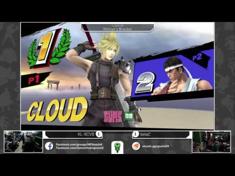 GUMS09 Singles (Winner's Bracket) - XL-XCVii (Cloud) vs belaC (Ryu)