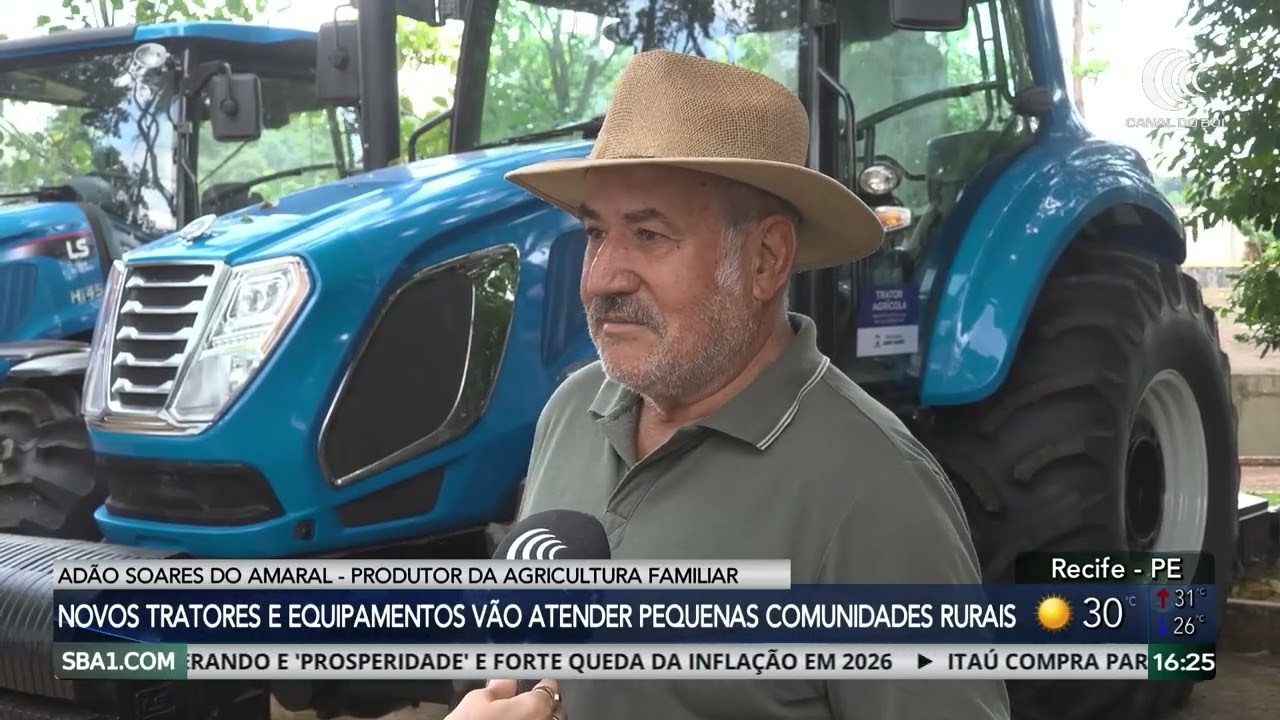 Novos tratores e equipamentos são entregues para pequenas comunidades rurais em Campo Grande/MS