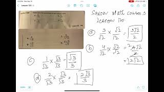 Saxon Math Course 3. Lesson 120. Practice  Set a-h