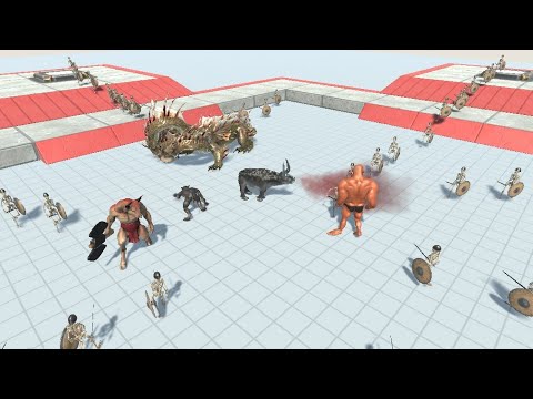 Skeleton Warrior Attack | Animal Revolt Battle Simulator