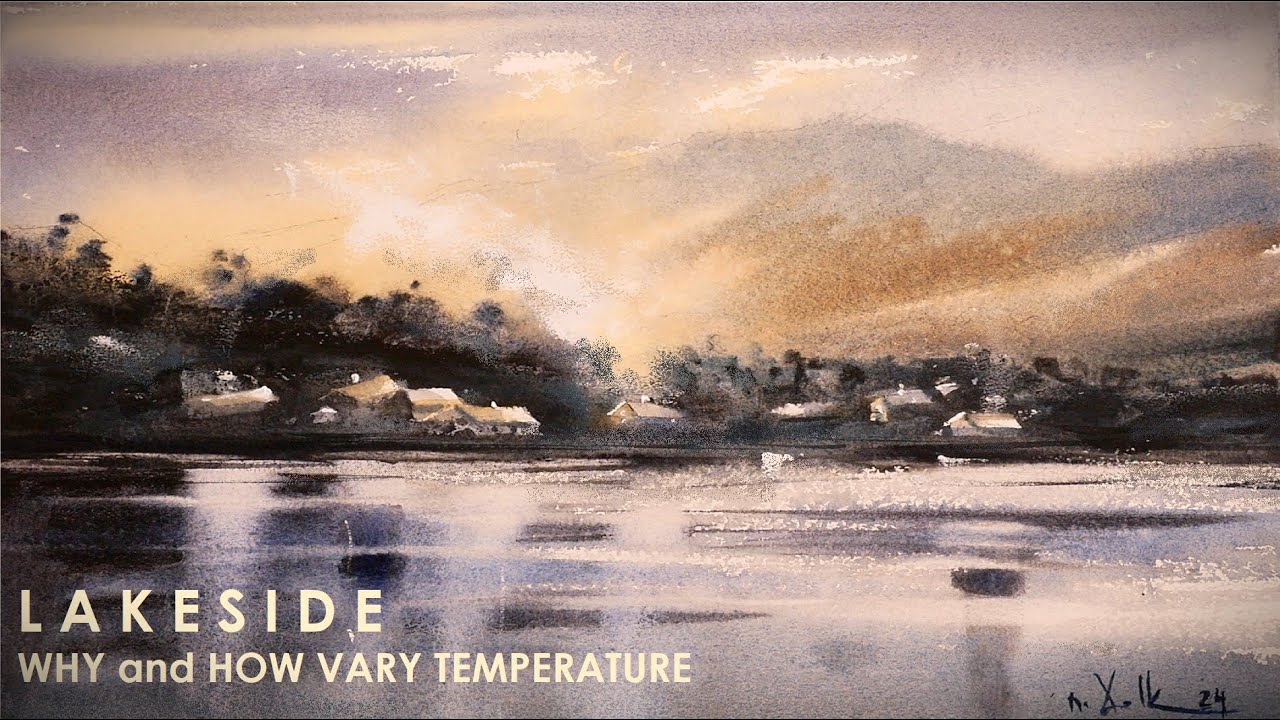 LOOSE Watercolor Painting Monochromatic Landscape Beginners to Intermediate