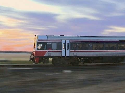 V/line Sprinters at Dawn - Passenger Train at Railway Level Crossing - PoathTV