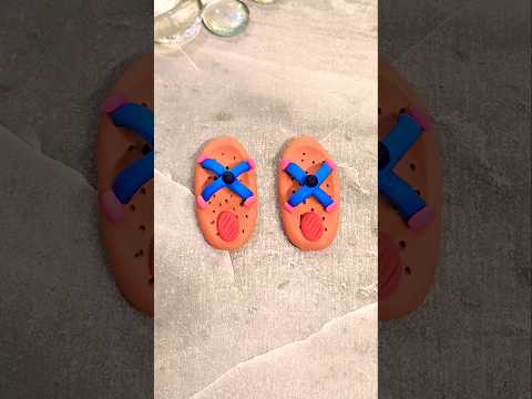 Clayart/clay slippers #shortsfeed #artscraft #diy #youtubeshorts #shortvideo #craftideas #clay