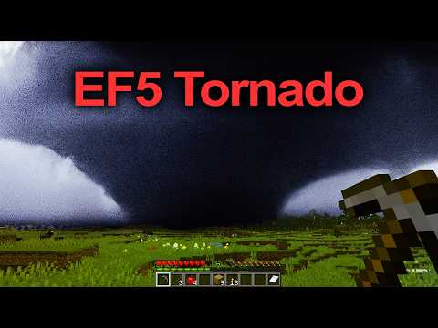 I Survived 100 Days with Realistic Tornado Weather in Minecraft HARDCORE