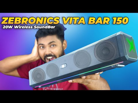 Thumbnail for ZEBRONICS VITA BAR 150 | 20Watt Wireless Bluetooth Soundbar 🔥🔥