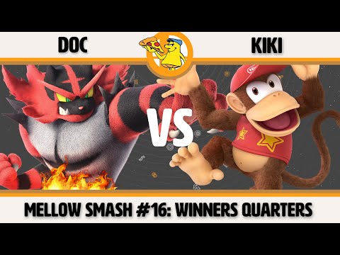 Mellow Mushroom SSBU #16 - Doc (Incineroar) vs Kiki (Diddy) Smash Ultimate Winners Quarters