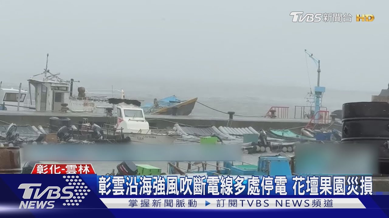 彰雲沿海強風吹斷電線多處停電!花壇果園災損