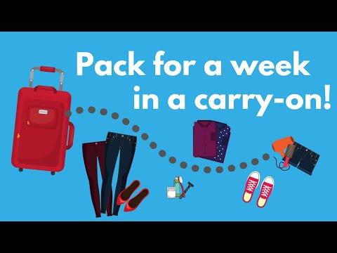 Part of a video titled How to Pack a Carry-On Bag for a 5-Day Trip - YouTube