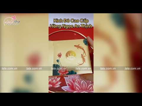 Bánh Trung Thu Kinh Đô Trăng Vàng Hồng Ngọc An Thịnh (Đỏ) - Hộp 4 bánh 160g (HND)