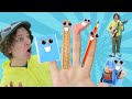 School Supplies Finger Family Song Learn English Children