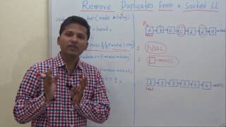 Remove duplicate ( 2 occurrences) elements from a sorted linked list