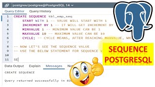How To Create Sequence In PostgreSQL And Usage Of Sequence || Table Primary Key || Stored Procedure