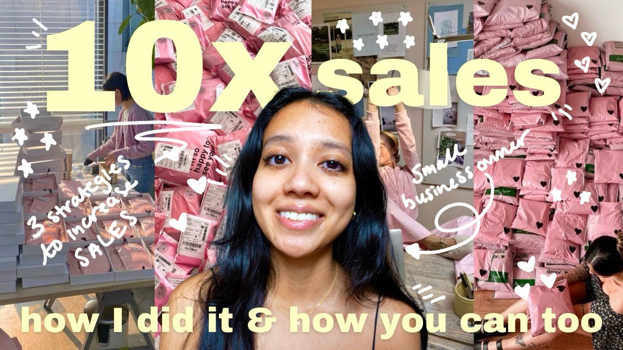 how to 10x your small business sales💸📦 / 3 growth strategies for your small business that I swear by