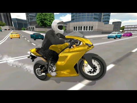 Highway Bike Driving Simulator 3D Gameplay - Fast Speed Motorcycle Games - Motor Bike Games To Play