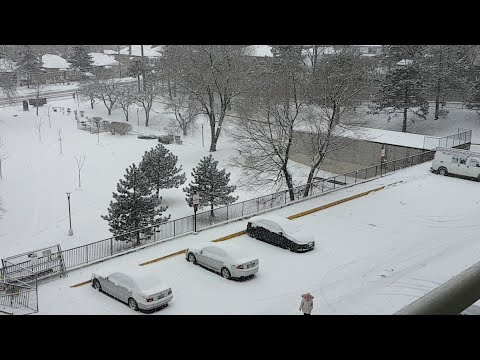 Snowfall in Toronto 19th December 2019