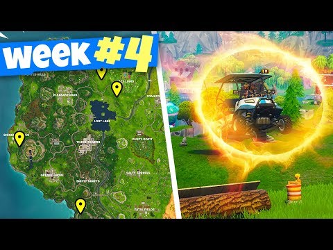 FLAMING HOOP JUMP LOCATIONS - Fortnite WEEK 4 Challenges Guide
