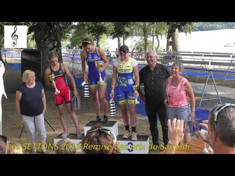 Triathlon des Settons 2019 La remise des prix du samedi
