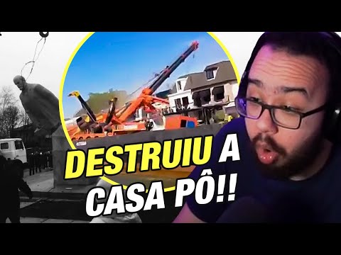 LUDGERO REAGE AOS FAILS ÉPICOS DE CONSTRUÇÃO - Cortes do Ludgero