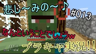 【Minecraft】　 ブラキャ実況　#13　ゾンビ治療!!　悲しみの～♪