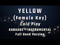 YELLOW - FEMALE KEY - FULL BAND KARAOKE - INSTRUMENTAL - COLDPLAY