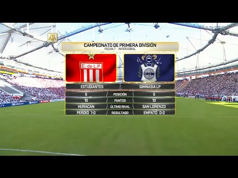 Estudiantes- Gimnasia. Fecha 7. Campeonato de primera división 2016.