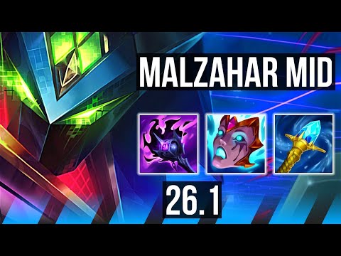 MALZAHAR vs KATARINA (MID) | 38K damage | KR Diamond | 26.1