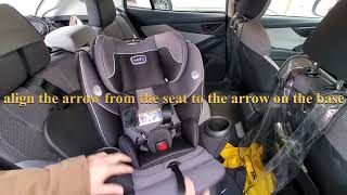 Remove Evenflo Revolve360 Car Seat from base