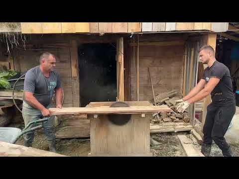 Living and working in the village. Renovating an old cellar. trailer