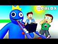 Roblox Cart Ride Into Rainbow Friends Blue | Shiva and Kanzo Gameplay