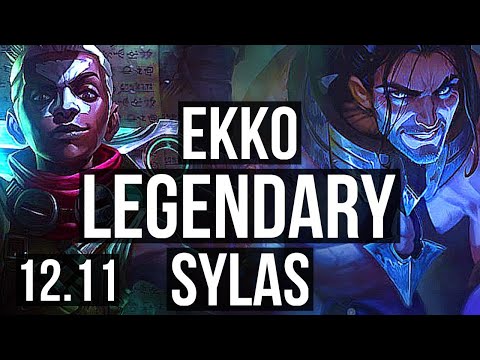 EKKO vs SYLAS (MID) | Legendary, 18/4/9, 500+ games | KR Grandmaster | 12.11