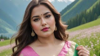Plus Size Saree Models Videos | Elegant Looks in Nature 🌸🏞️.