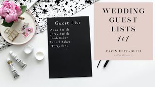 Wedding Guest Lists 101: How to Create a Guest List