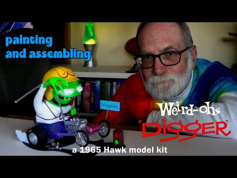 003 Painting and Assembling "Digger", a 1965 Hawk Weird-ohs Model Kit