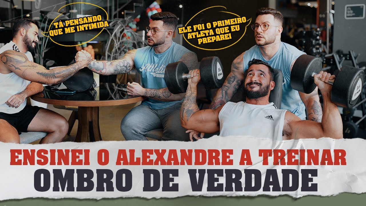 DESAFIEI O ALEXANDRE PARA UM TREINO DE OMBRO