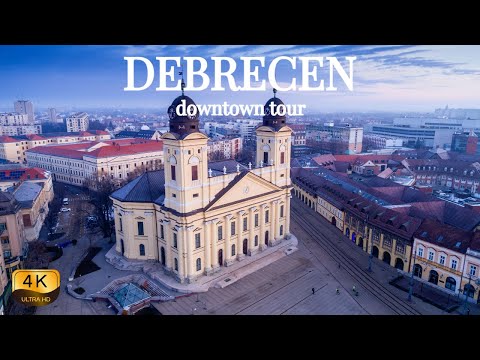 【4K】DEBRECEN, Hungary - Tour through heart of the city