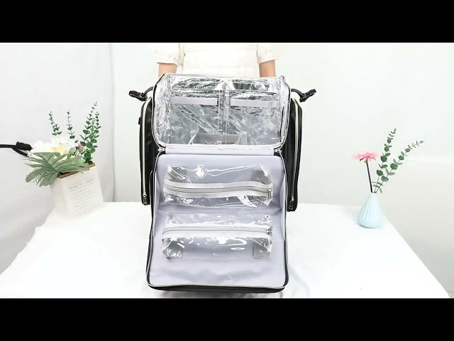 شنطة ترولي فاخرة للمكياج وأدوات التجميل – Relavel | Relavel Professional Trolley Makeup Case