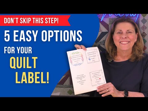 5 Beautiful Ways to Make Perfect Quilt Labels at Home!